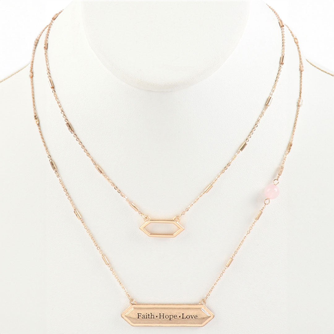 Faith-Hope-Love Pendant Necklace, Accessories, Accessories, Necklace - Miah & Elliott