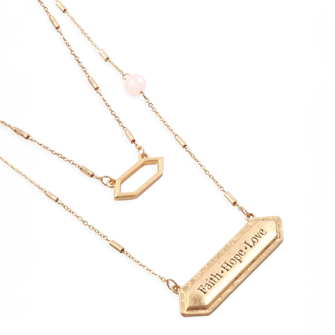 Faith-Hope-Love Pendant Necklace, Accessories, Accessories, Necklace - Miah & Elliott