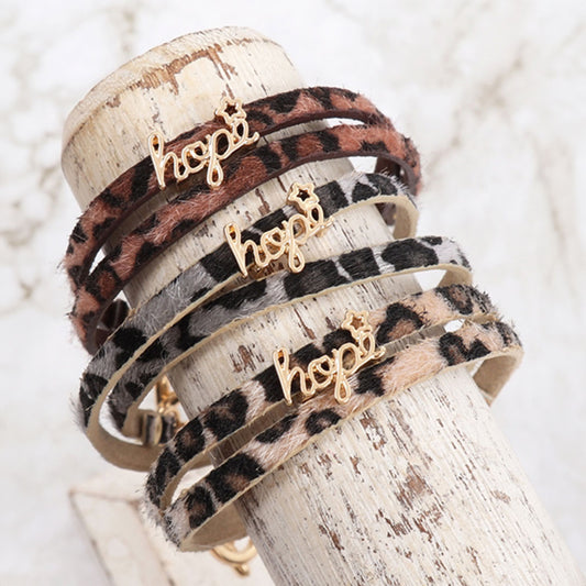 Animal Print "Hope" Bracelet, Accessories, Accessories, Animal Print, Bracelet - Miah & Elliott