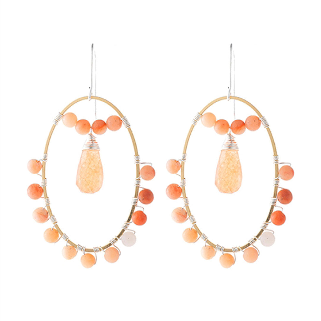 Natural Stone Drop Earrings, Accessories, Accessories, Earrings, Natural Stone - Miah & Elliott
