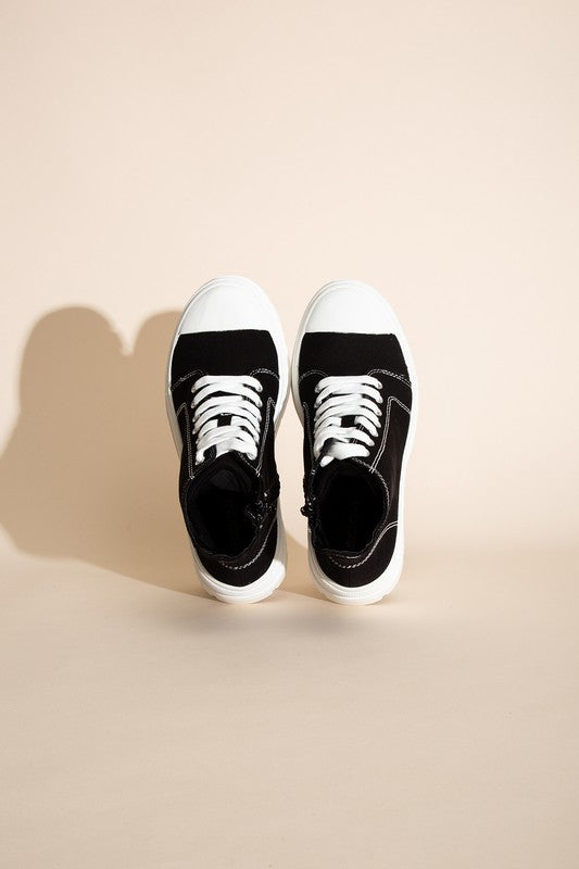 CRAYON-G Lace up Sneakers, Shoes, high top, SHOES, SNEAKERS - Miah & Elliott