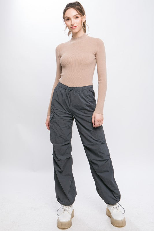 Loose Fit Parachute Cargo Pants, , Casual Pants, Contemporary, FashionGo Dropshipping, Only at FashionGo - Miah & Elliott