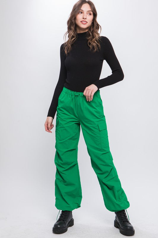 Loose Fit Parachute Cargo Pants, , Casual Pants, Contemporary, FashionGo Dropshipping, Only at FashionGo - Miah & Elliott