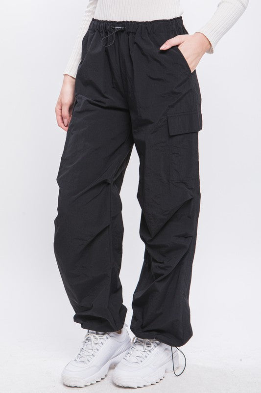 Loose Fit Parachute Cargo Pants, , Casual Pants, Contemporary, FashionGo Dropshipping, Only at FashionGo - Miah & Elliott