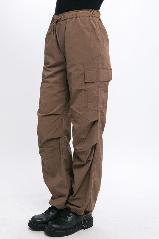 Loose Fit Parachute Cargo Pants, , Casual Pants, Contemporary, FashionGo Dropshipping, Only at FashionGo - Miah & Elliott