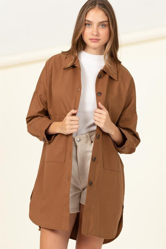 Sweet Fling Oversized Shirt Jacket, Coat, coat, Contemporary, Jackets & Blazers, Top, Woman apparel, Women's top, Womens clothing - Miah & Elliott