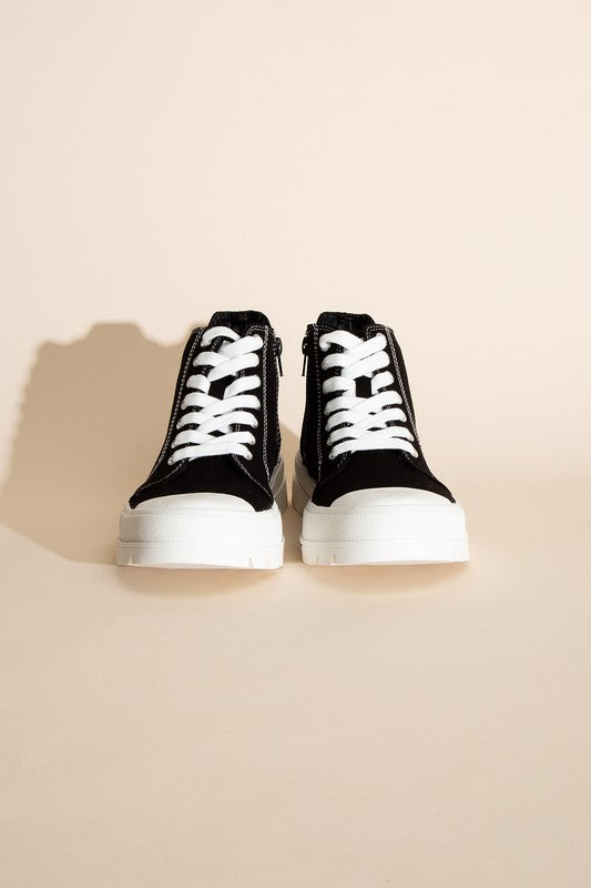 CRAYON-G Lace up Sneakers, Shoes, high top, SHOES, SNEAKERS - Miah & Elliott