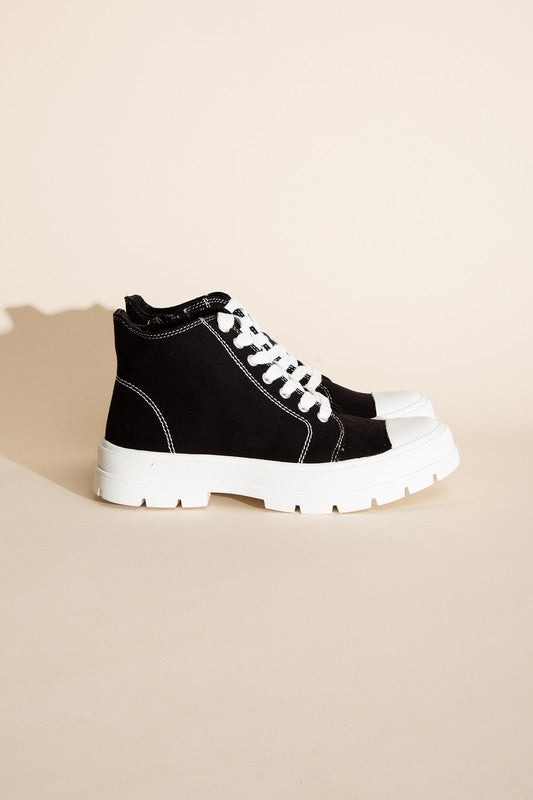 CRAYON-G Lace up Sneakers, Shoes, high top, SHOES, SNEAKERS - Miah & Elliott