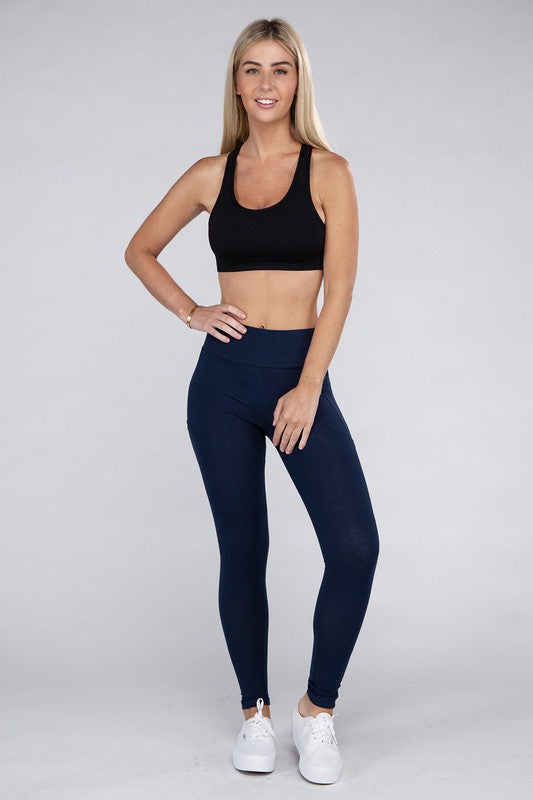 Active Leggings Featuring Concealed Pockets, Pants, Black, Bottoms, Leggings, Pants, Woman apparel, Womens clothing - Miah & Elliott