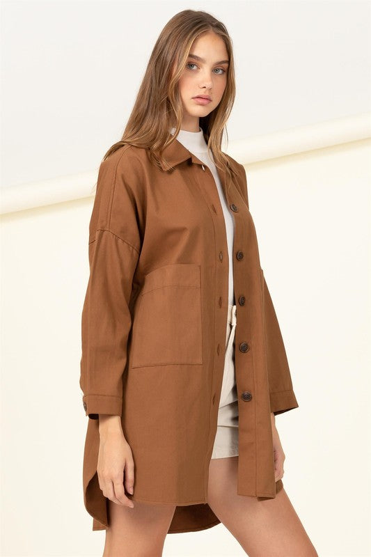 Sweet Fling Oversized Shirt Jacket, Coat, coat, Contemporary, Jackets & Blazers, Top, Woman apparel, Women's top, Womens clothing - Miah & Elliott