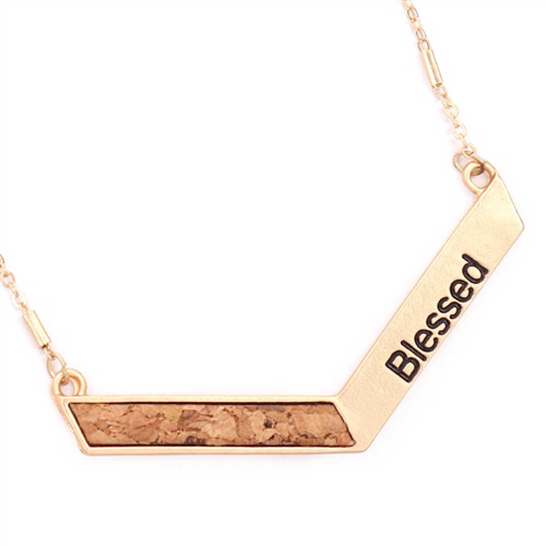 Blessed Charm Pendant Necklace, Accessories, Accessories, Blessed Necklace, Gold - Miah & Elliott