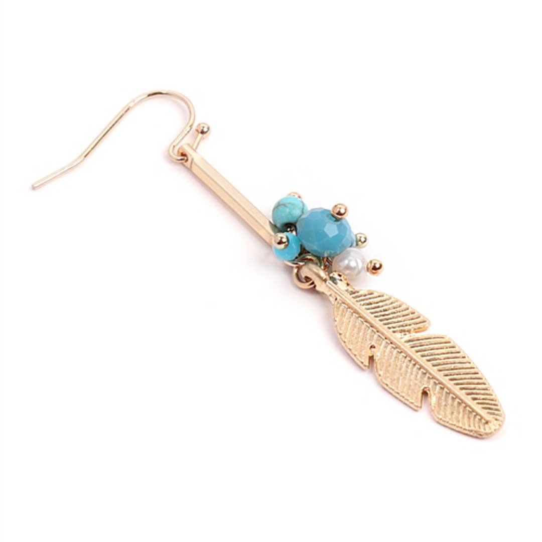 Feather Drop Earrings, Accessories, Accessories, Earrings - Miah & Elliott