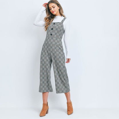 Black Checkered Jumpsuit, Jumpsuit, Jumpsuit, Romper, Woman apparel, Womens clothing - Miah & Elliott