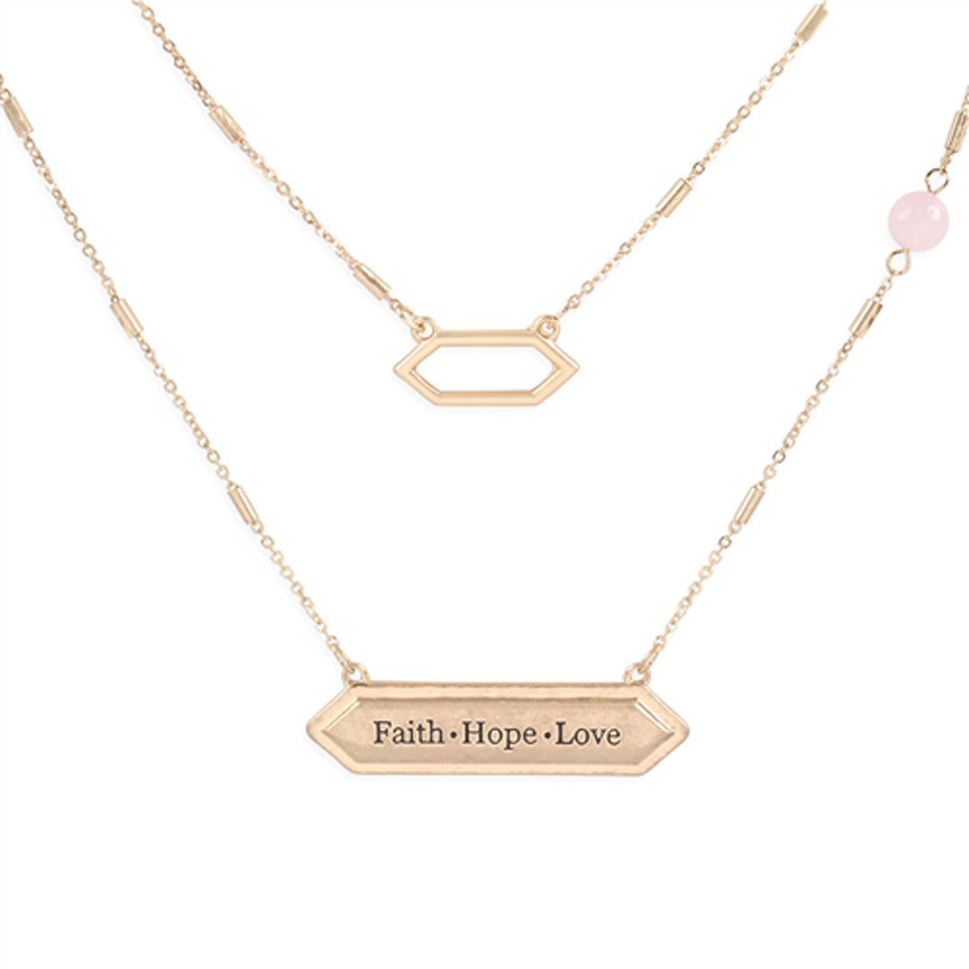 Faith-Hope-Love Pendant Necklace, Accessories, Accessories, Necklace - Miah & Elliott