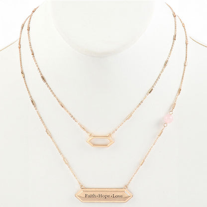 Faith-Hope-Love Pendant Necklace, Accessories, Accessories, Necklace - Miah & Elliott