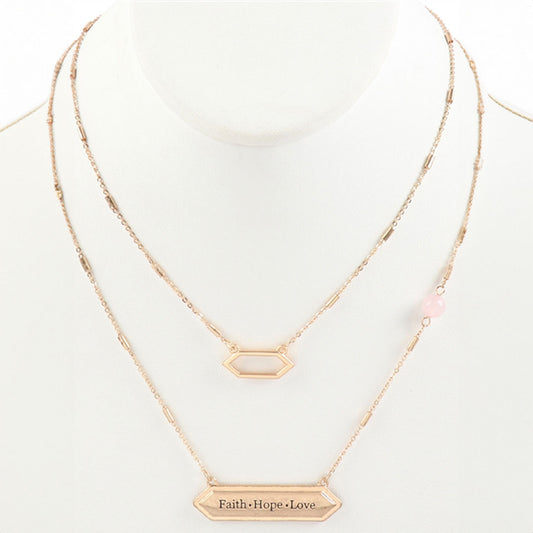 Faith-Hope-Love Pendant Necklace, Accessories, Accessories, Necklace - Miah & Elliott