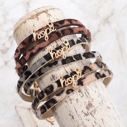 Animal Print "Hope" Bracelet, Accessories, Accessories, Animal Print, Bracelet - Miah & Elliott