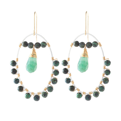 Natural Stone Drop Earrings, Accessories, Accessories, Earrings, Natural Stone - Miah & Elliott