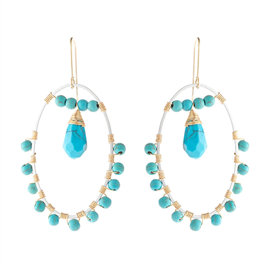 Natural Stone Drop Earrings, Accessories, Accessories, Earrings, Natural Stone - Miah & Elliott