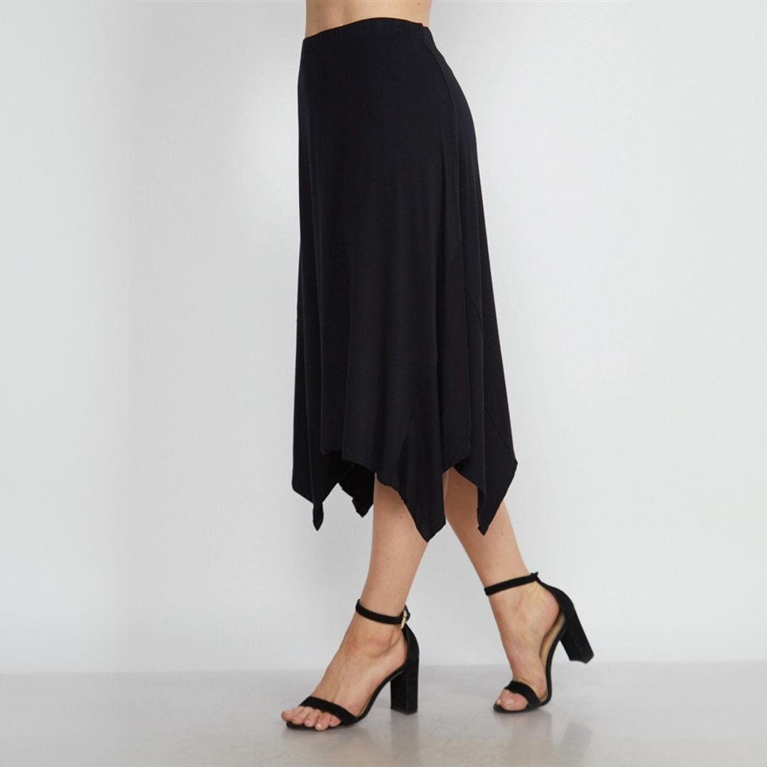 Sharkbite Hem Skirt, Skirts, Black, Dress, Woman apparel, Womens clothing - Miah & Elliott