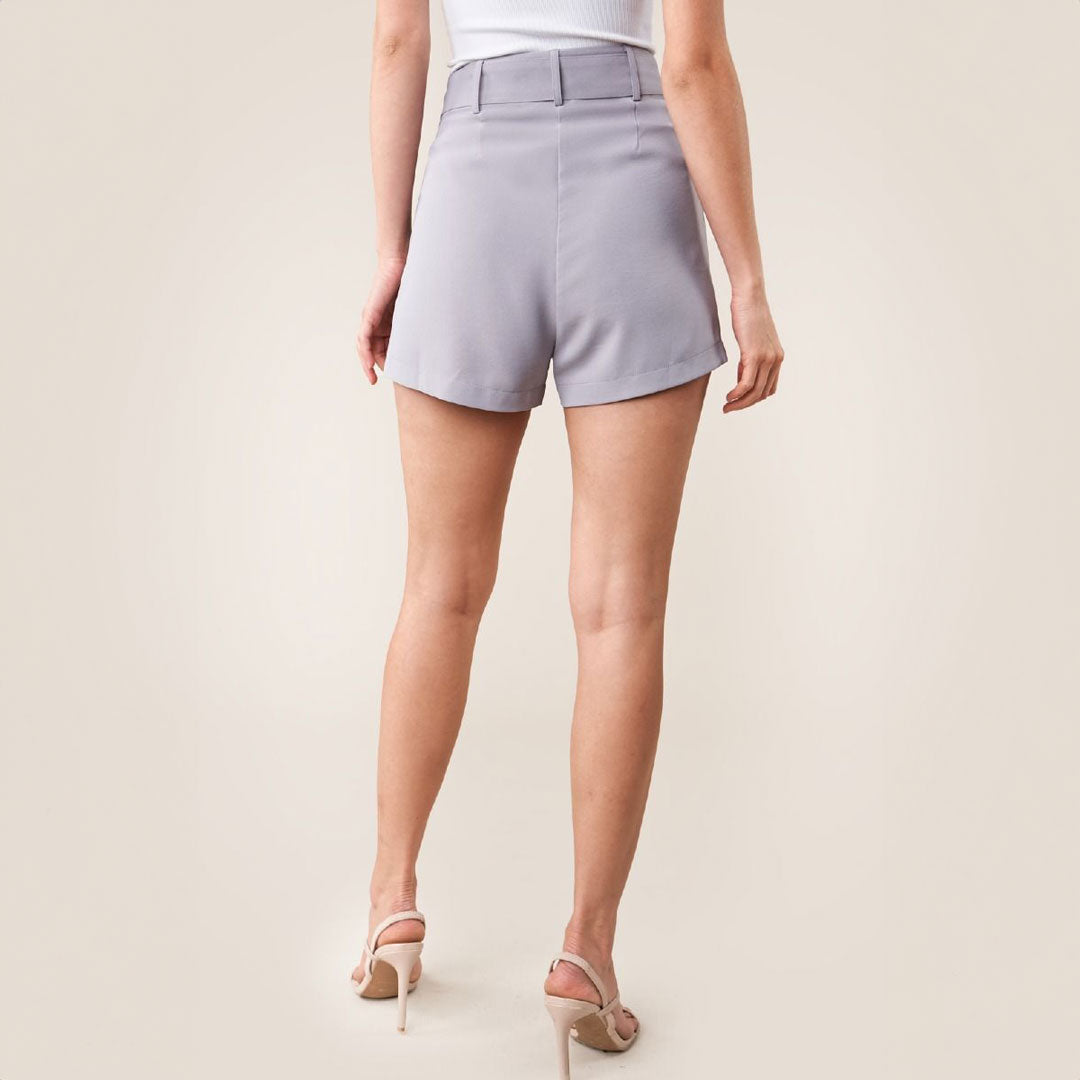 Front Buckle Shorts, Shorts, Lavender, Shorts, Woman apparel, Womens clothing - Miah & Elliott